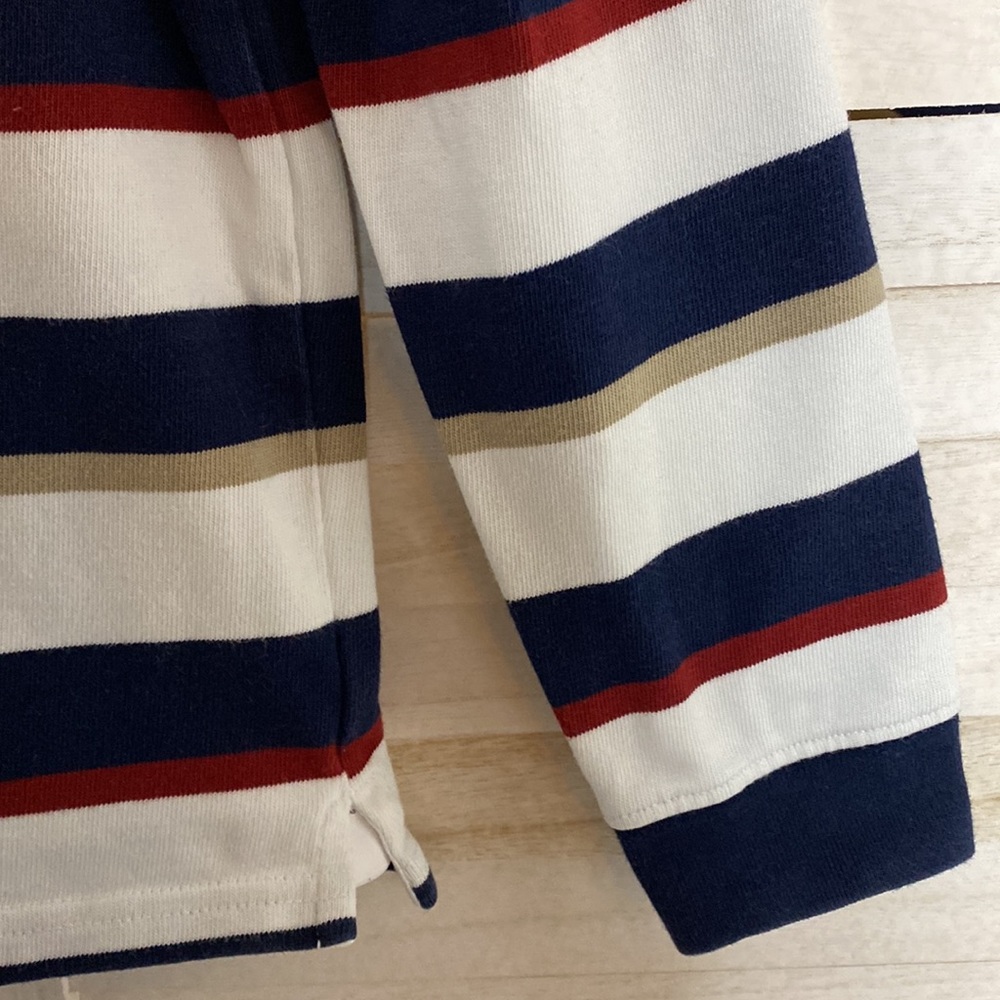 Janie & Jack Boys Rugby Striped Shirt Size 12 - Picture 4 of 7